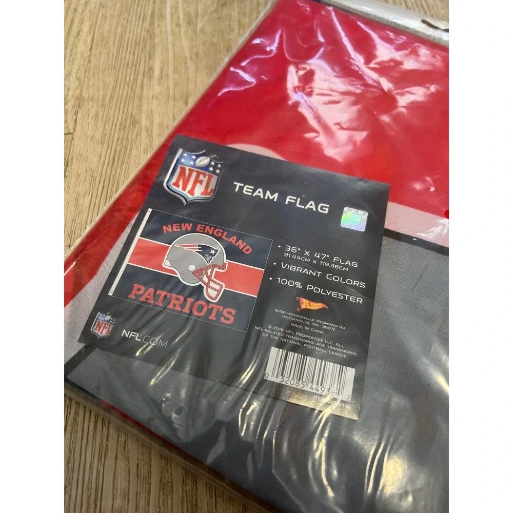 New England Patriots NFL‎ Team Flag 36 x 47 Inches Polyester Drake Maye